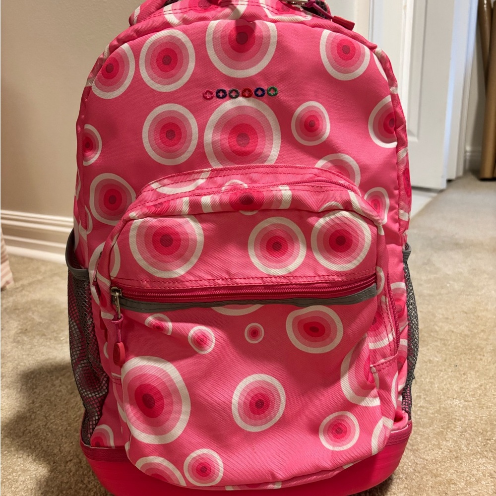 Pink Polka Dot Backpack